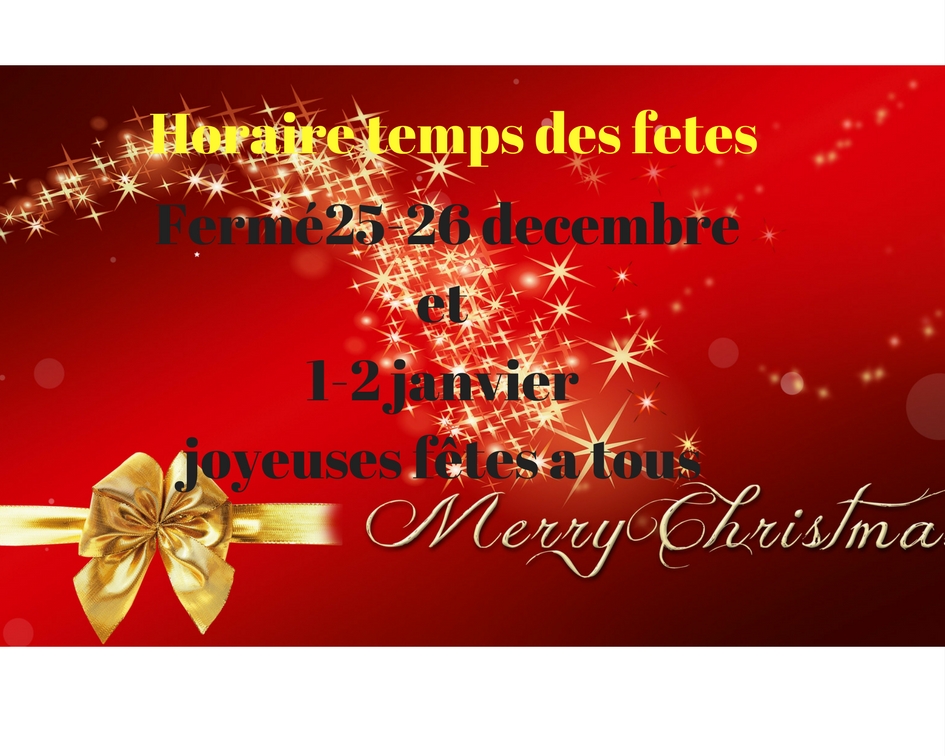 horaire temps des fetes